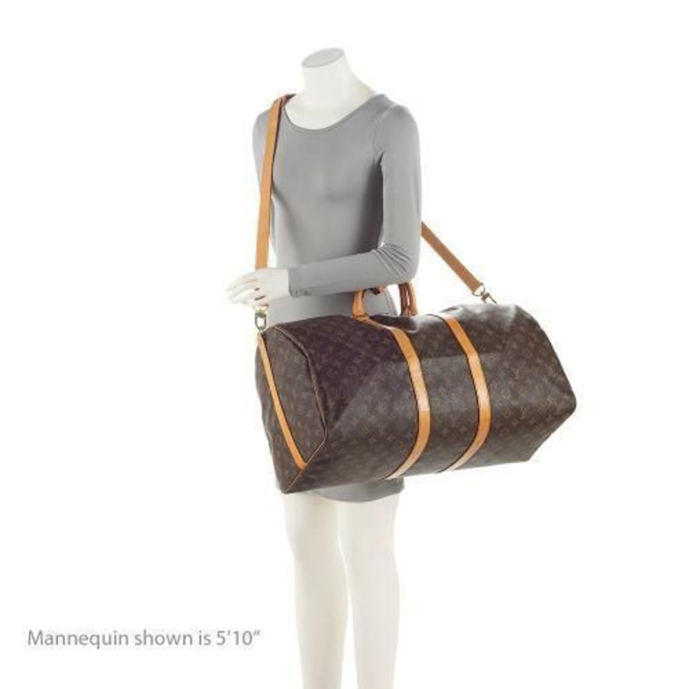 Louis Vuitton Vintage Monogram Canvas Keepall Bandouliere 55 Duffle Bag - Picture 5 of 15